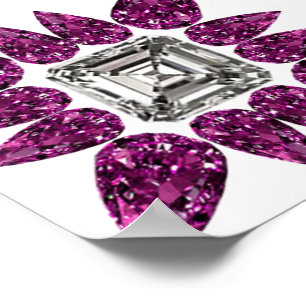 Purple Diamond Poster
