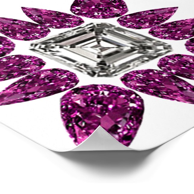 Purple Diamond Poster (Corner)