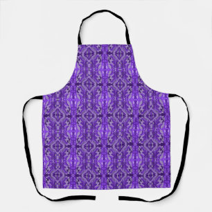 Purple Diamond-y Abstract Pattern Apron