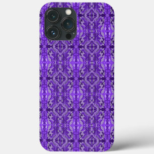 Purple Diamond-y Abstract Pattern iPhone 13 Pro Max Case