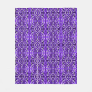 Purple Diamond-y Abstract Pattern Fleece Blanket