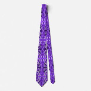 Purple Diamond-y Abstract Pattern Tie