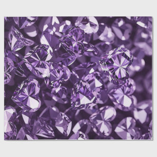 Purple Diamonds Wrapping Paper