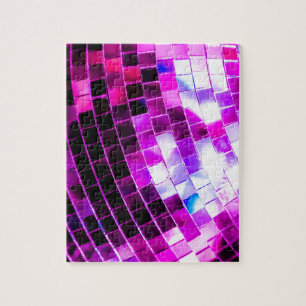 Purple Disco Ball Jigsaw Puzzle