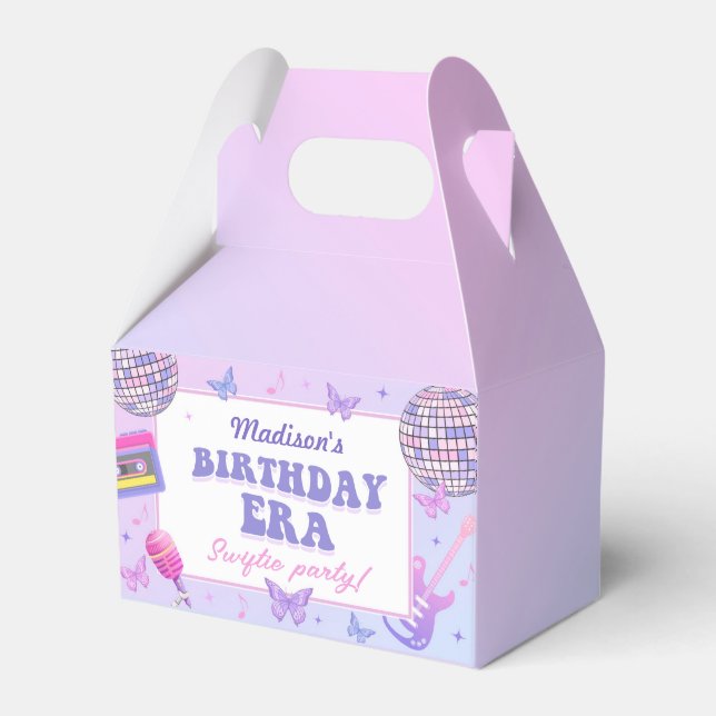 Purple Disco In My Birthday Era Birthday Favour Box (Front Side)