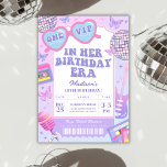 Purple Disco In My Birthday Era Birthday Invitation<br><div class="desc">Purple Disco In My Birthday Era Birthday Invitation</div>