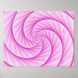 Purple Dive Drop Mathematic Swirl,  Poster (Matte)<br><div class="desc">This is a fun one. I used a completely different set of coordinates to render this design. It was rendered by my mathematic algorithm in my designer app.</div>