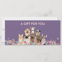 Purple Dog grooming boutique pet sitter gift