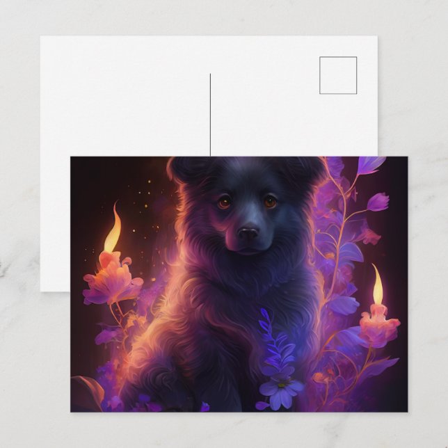 Purple Dog Postcards (Front/Back)