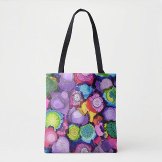 Purple Doodle Tote Bag