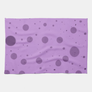 Purple Dot Chaos Tea Towel