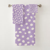 Purple Dots Animal Print Spots