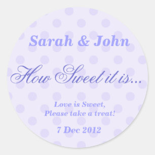 Purple dotty How Sweet it is Sticker