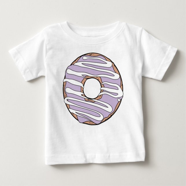 Purple Doughnut, Doughnut, Icing, Frosting, Glaze Baby T-Shirt (Front)