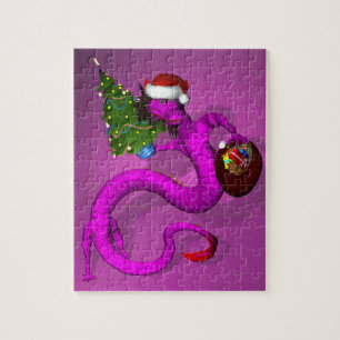Purple Dragon 8x10 Jigsaw Puzzle