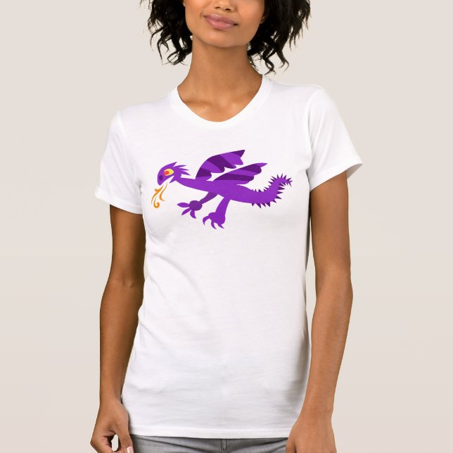 Purple dragon (Adult) T-Shirt (Front)