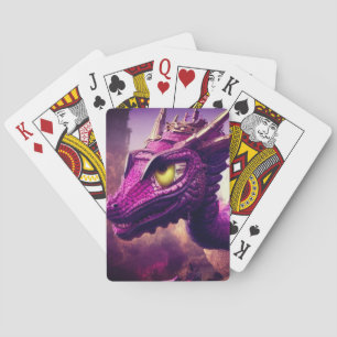 Purple Dragon Art Playing Cards