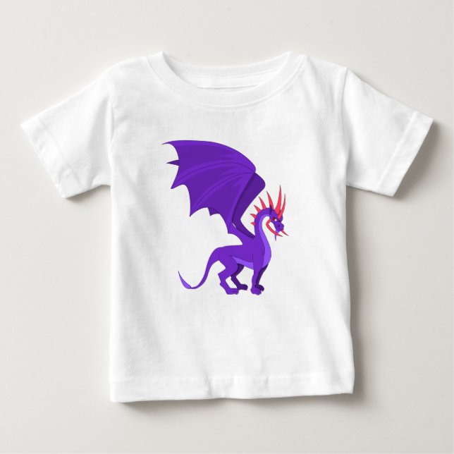 Purple dragon cartoon baby T-Shirt (Front)