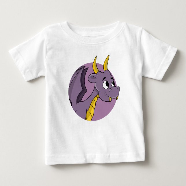 Purple dragon cartoon baby T-Shirt (Front)