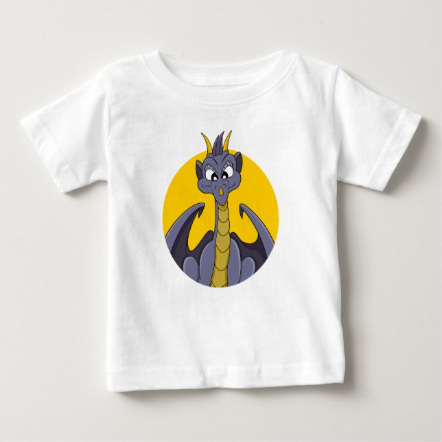 Purple dragon cartoon baby T-Shirt (Front)