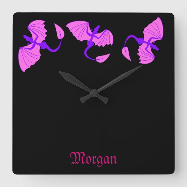 Purple dragon clock (Front)