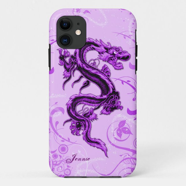 Purple Dragon Custom iPhone 5 Case (Back)