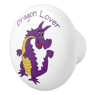 Purple Dragon Design Personalised Ceramic Knob