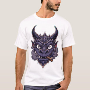 Purple Dragon Fantasy Graphic T-Shirt
