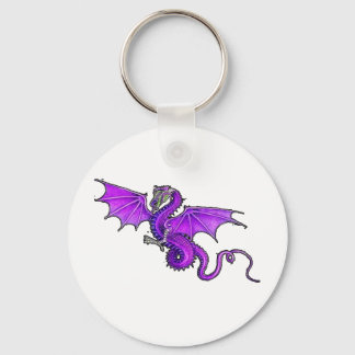 Purple Dragon Key Ring