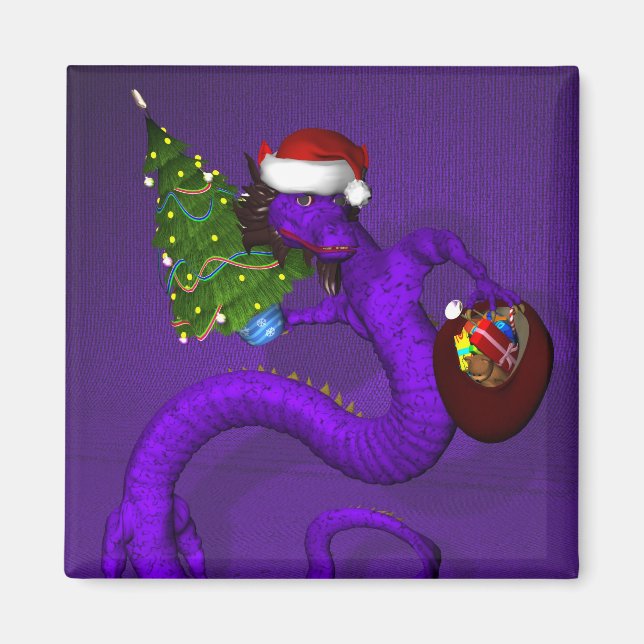 Purple Dragon Magnet (Front)