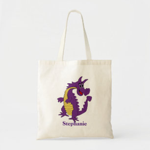 Purple Dragon Personalised Tote Bag