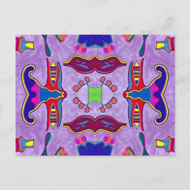 Purple Dragon Postcard (Front)