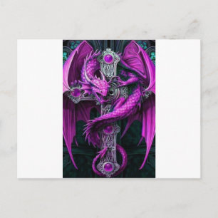 Purple Dragon Postcard