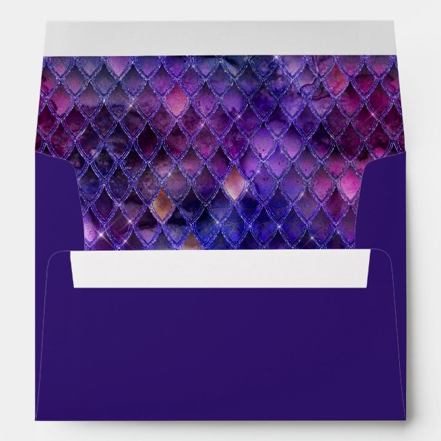 Purple Dragon Scales Envelope (Back (Bottom))