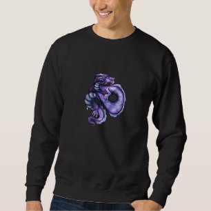 Purple Dragon Sea Dragons Artwork   Sweatshirt