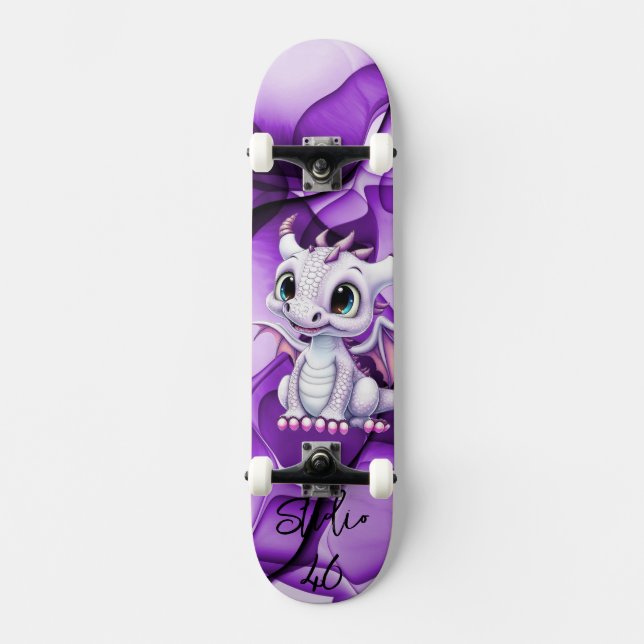 Purple dragon skateboard (Front)