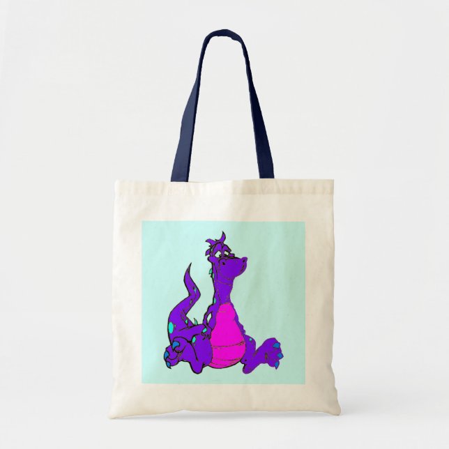 Purple Dragon Tote Bag (Front)