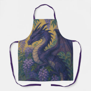Purple Dragon Wisteria Apron