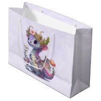 Purple Dragon with Elegant Crown