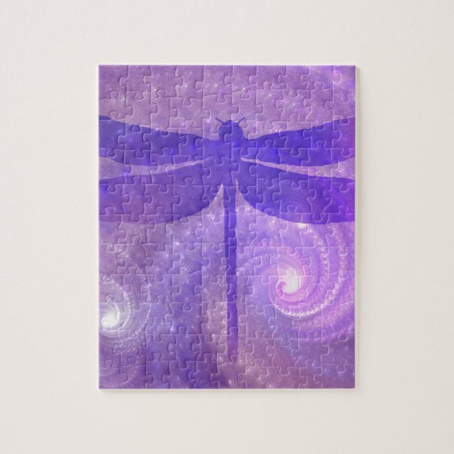 Purple Dragonfly Jigsaw Puzzle (Vertical)