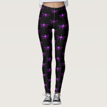 Purple Dragonfly Leggings