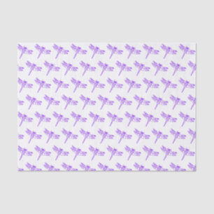 Purple Dragonfly Pastel Kids Pattern Baby Girl Tissue Paper