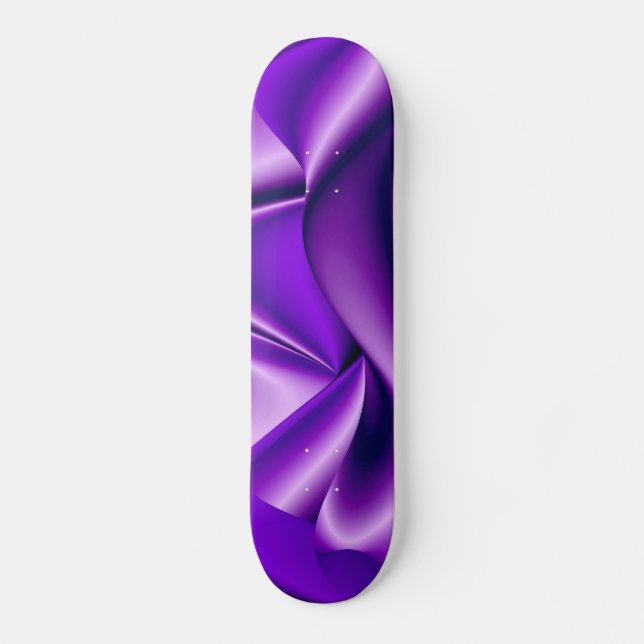 Purple Dream , Abstract Fantasy Rainbow-Art Skateboard (Front)