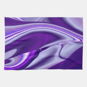 Purple Dream , Abstract Fantasy Rainbow-Art Tea Towel