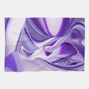 Purple Dream , Abstract Fantasy Rainbow-Art Tea Towel