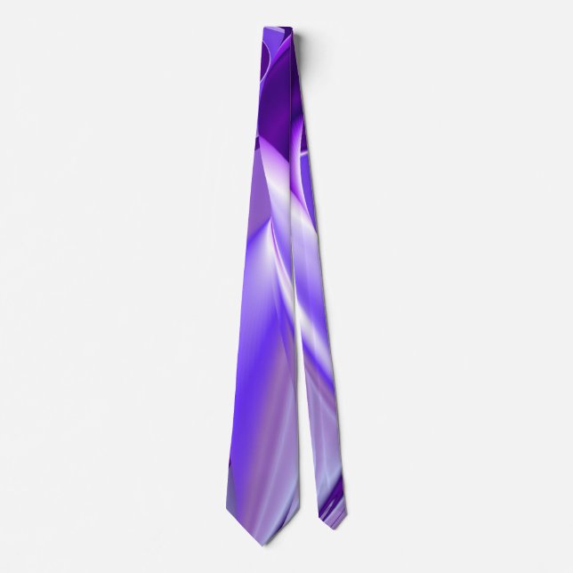 Purple Dream , Abstract Fantasy Rainbow-Art Tie (Front)