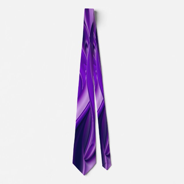 Purple Dream , Abstract Fantasy Rainbow-Art Tie (Front)