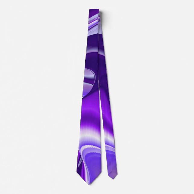 Purple Dream , Abstract Fantasy Rainbow-Art Tie (Front)