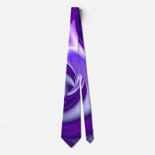 Purple Dream , Abstract Fantasy Rainbow-Art Tie (Front)