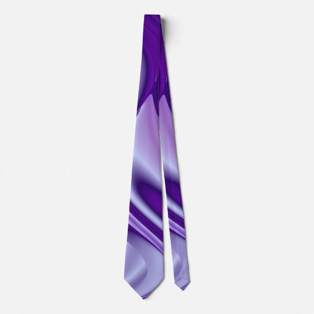 Purple Dream , Abstract Fantasy Rainbow-Art Tie (Front)